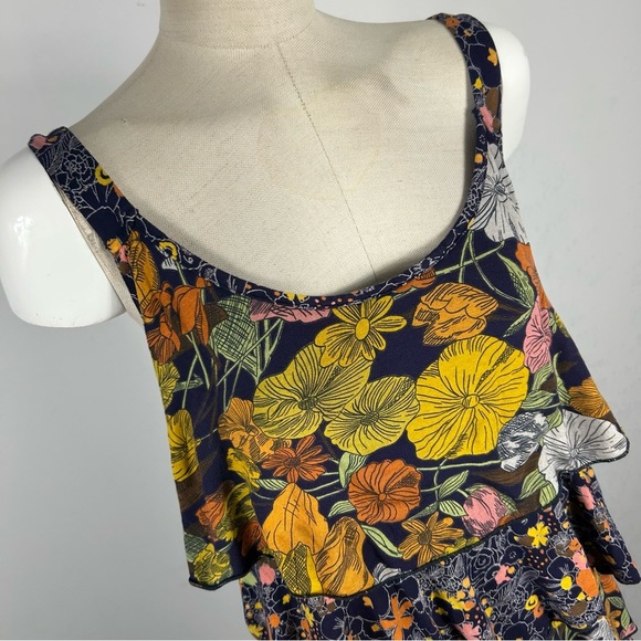 ❤️ Weston Wear Navy Floral Dress Size M - Picture 3 of 8